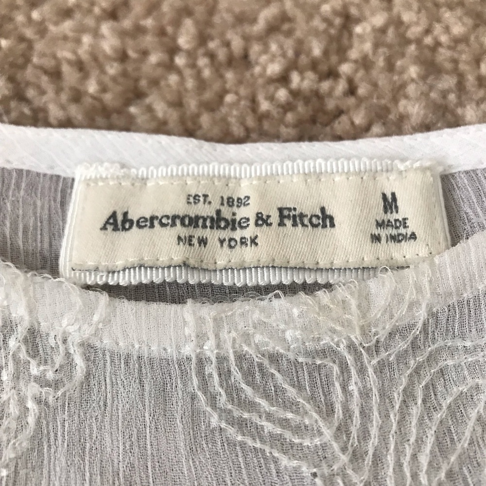SOLD Abercrombie & Fitch SOLD See Through White Tank Top - Picture 4 of 6